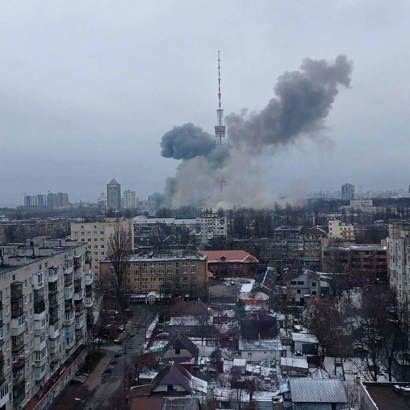 Kyiv Hit With Rockets Near TV Tower And Holocaust Memorial Hours After ...