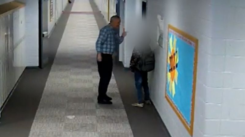 Teacher Hits High School Student On Surveillance Video | CNN