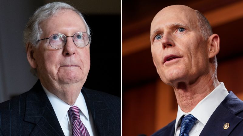 Mitch McConnell Rebukes NRSC Chair Rick Scott's Plan 'to Rescue America ...