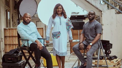 Left to right: Inkblot Productions founders Chinaza Onuzo, Zulumoke Oyibo and Damola Ademola. The company has signed a licensing deal with Amazon Prime Video.
