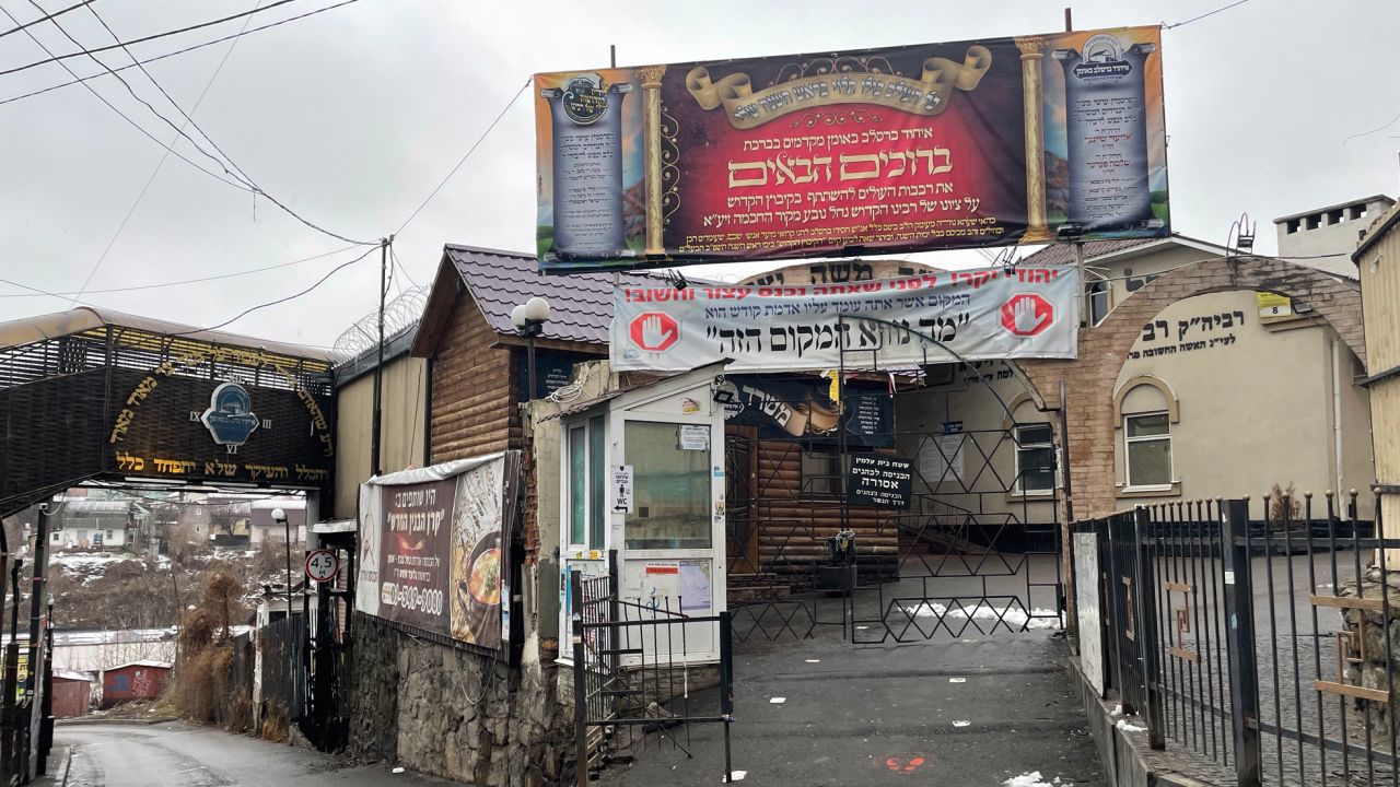 The Synagogue in Uman where congregants say the Jewish community has dwindled from around 600 people to less than 60.