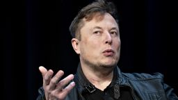 Elon Musk, founder of SpaceX and chief executive officer of Tesla Inc., speaks during a discussion at the Satellite 2020 Conference in Washington, D.C., on Monday, March 9, 2020. 