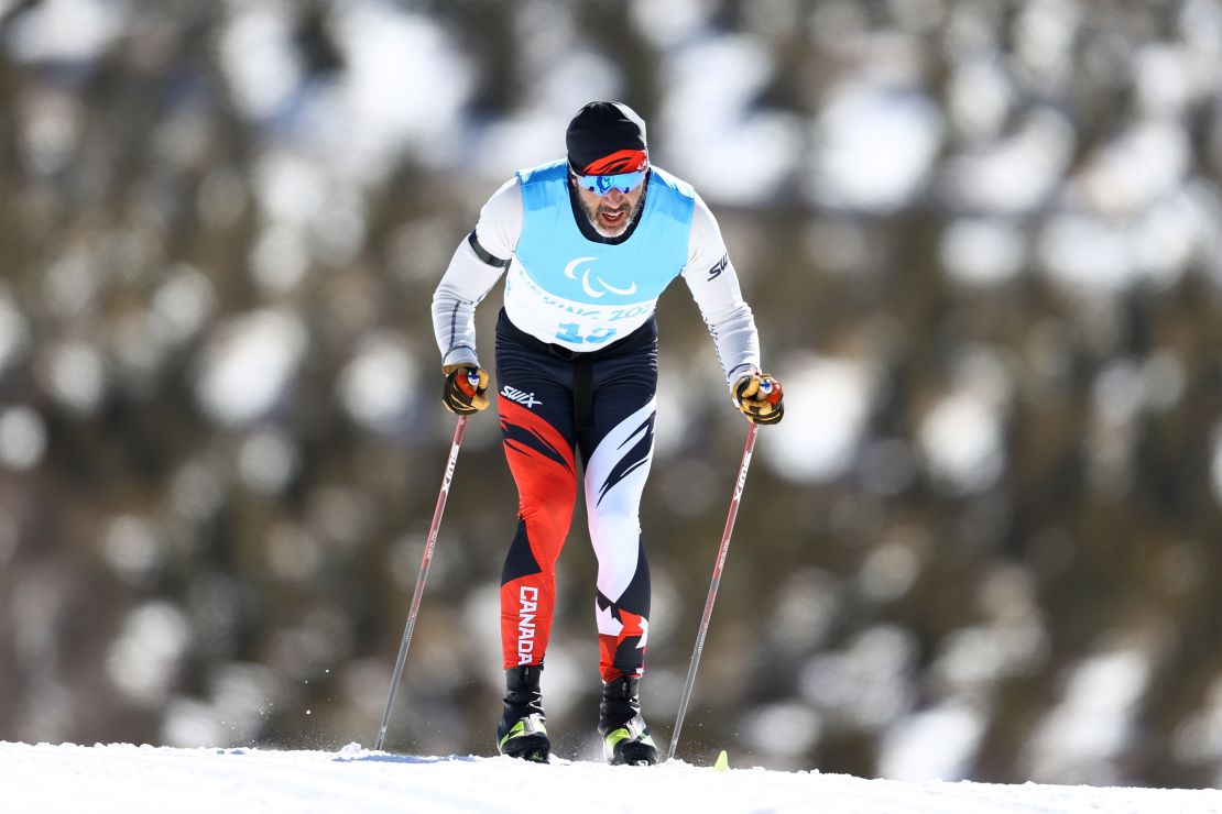 McKeever training in Zhangjiakou ahead of the Winter Paralympics. 