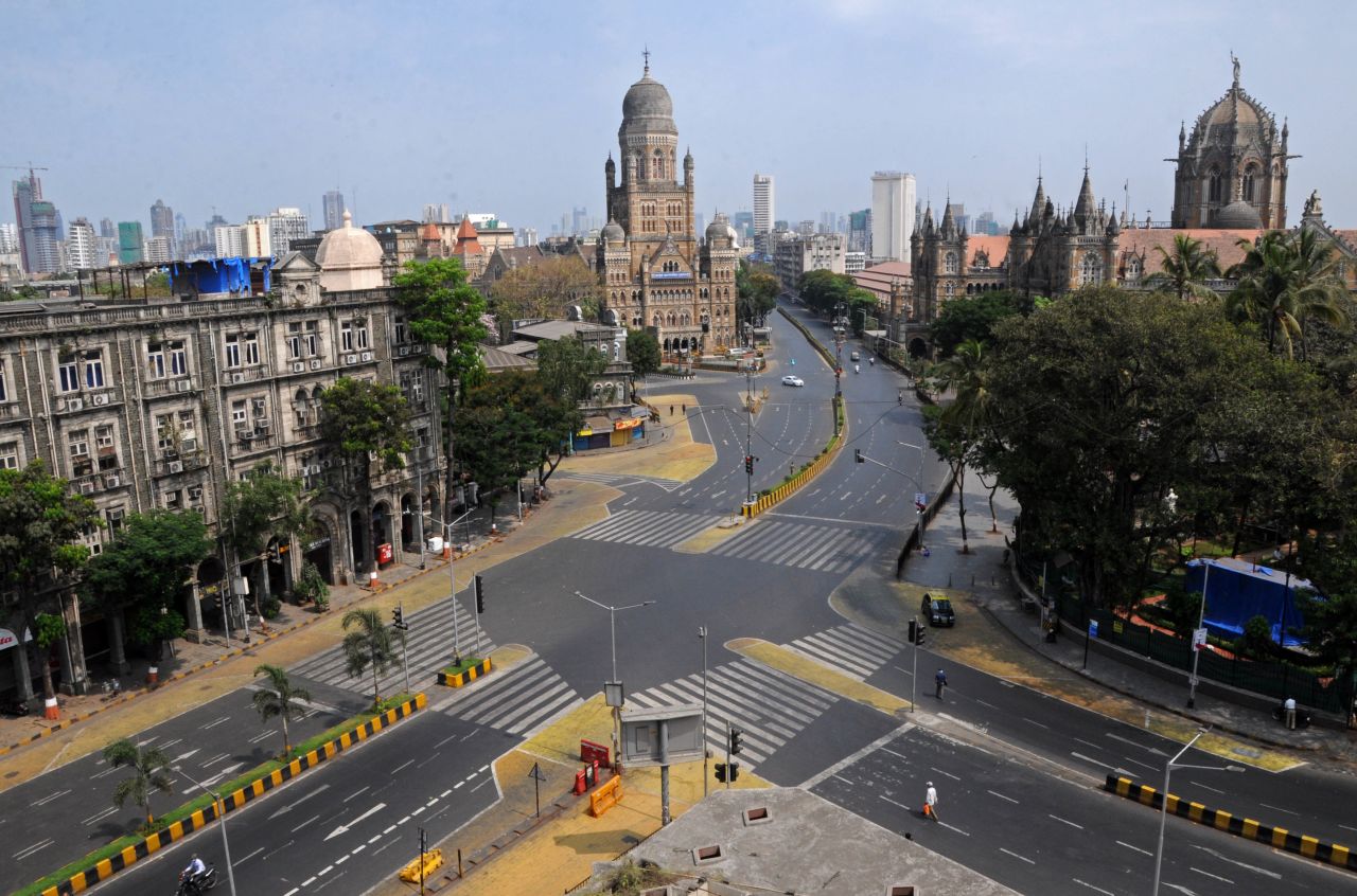 <strong>Mumbai, India: </strong>The normally bustling streets of India's financial hub Mumbai fell silent after the country entered its first lockdown on March 25.