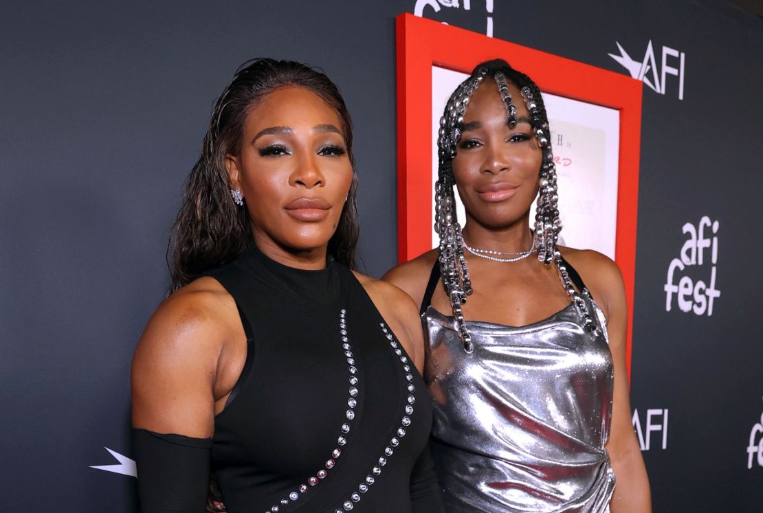 Serena and Venus attend the premiere of Warner Bros' "King Richard" in Hollywood in November 2021.