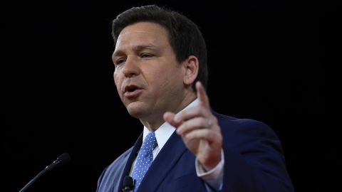 Florida Gov. Ron DeSantis speaks at the Conservative Political Action Conference at The Rosen Shingle Creek on February 24, 2022, in Orlando.