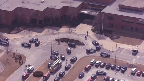 Olathe East High School was put on lockdown Friday after a shooting, police said. 