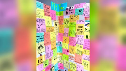 The "Peptoc Hotline" public art project  has quickly gone viral with inspiring words from students.