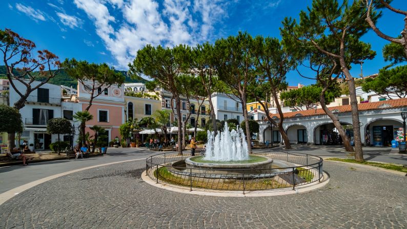 <strong>Casamicciola Terme: </strong>The Piazza Marina in Casamicciola Terme, on the northern part of the island. 