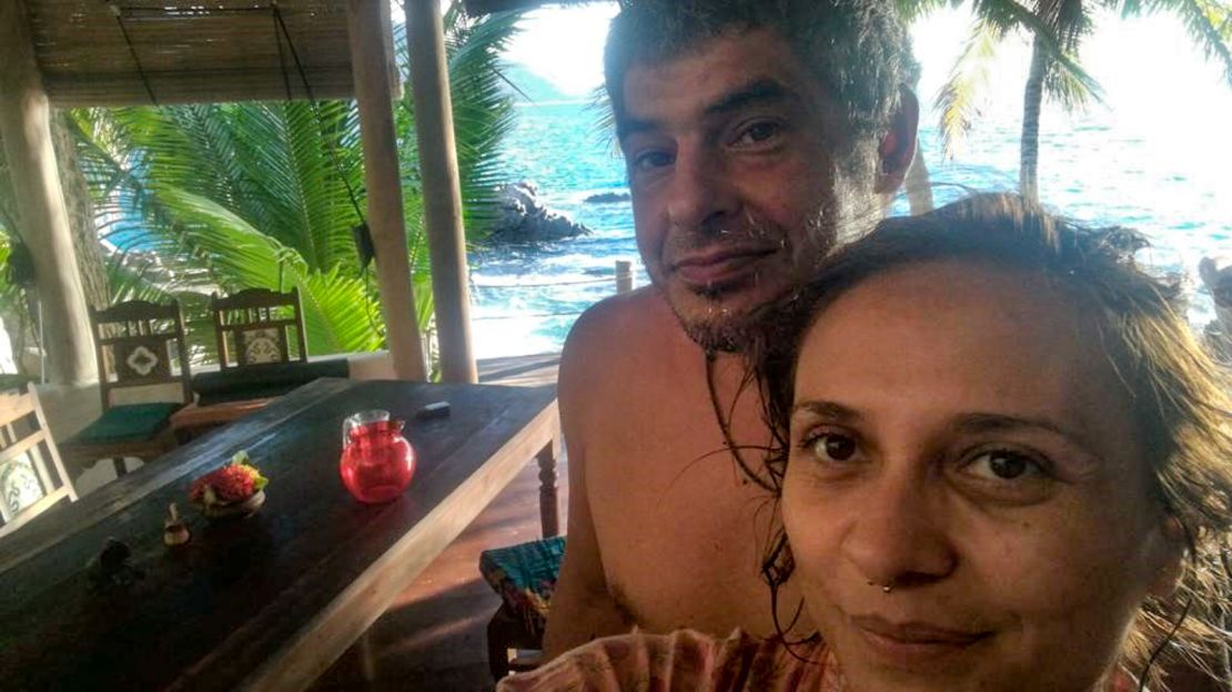 Nicole Seregni and Michael Schmid were stranded in paradise.