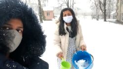 sumy ukraine indian students trapped snow