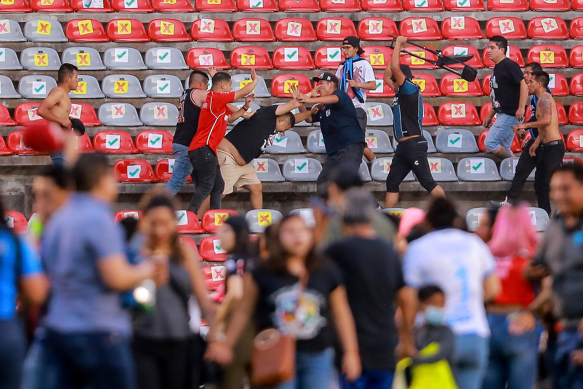 Fans brawl at Mexican soccer match leaves several in critical condition