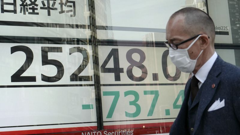 Dow futures, Asian stocks sink while oil soars after US and allies consider banning Russian oil
