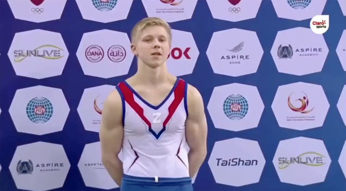 Russian gymnast Ivan Kuliak was  criticized after wearing 'Z' symbol on a podium. 