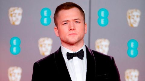 Taron Egerton, here at the BAFTA awards in 2020, has addressed a fainting episode he had during a stage production in London.