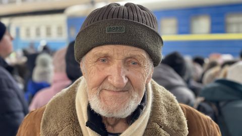 Mykola Tymchishin, 80, said he will stay and fight.