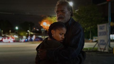 (From left) Dominique Fishback and Samuel L. Jackson are shown in