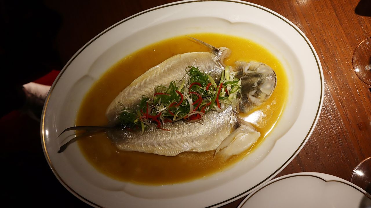 Ho Lee Fook's classic steamed threadfin, served with chicken oil and Shaoxing wine.