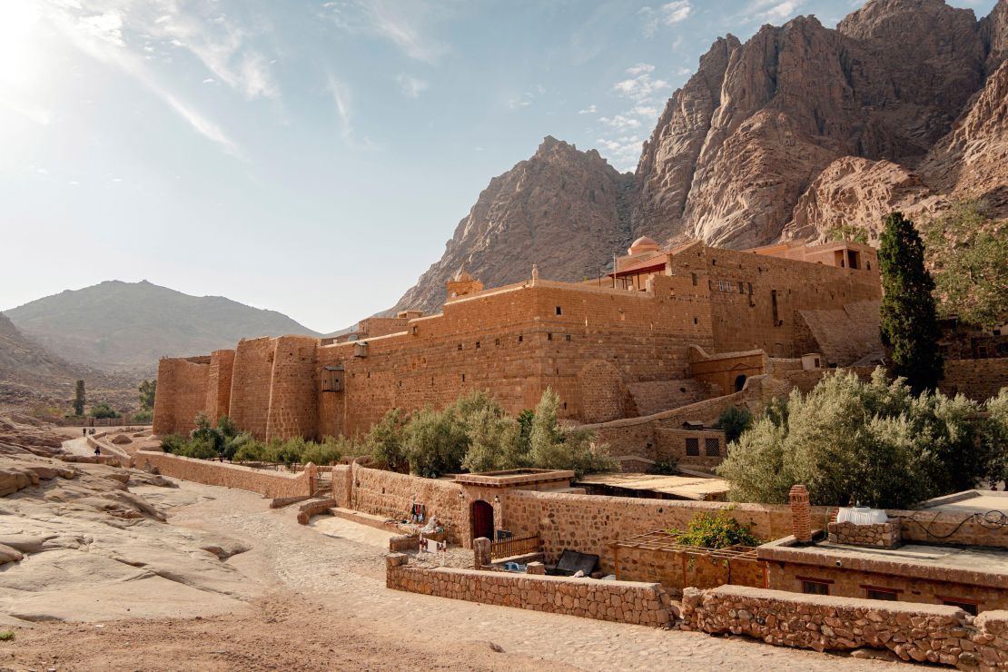 St. Catherine's Monastery, located in the Sinai in Egypt at the foot of Mount Moses.