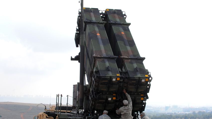 US soldiers work on a Patriot missile system at a Turkish military base in Gaziantep on February 5, 2013. The United States, Germany and the Netherlands committed to send two missile batteries each and up to 400 soldiers to operate them after Ankara asked for help to bolster its air defences against possible missile attack from Syria.     AFP PHOTO / BULENT KILIC        (Photo credit should read BULENT KILIC/AFP via Getty Images)