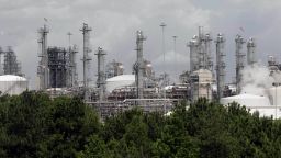 The Chevron Phillips Cedar Bayou petrochemical plant is pictured on June 6, 2005 in Baytown, Texas.