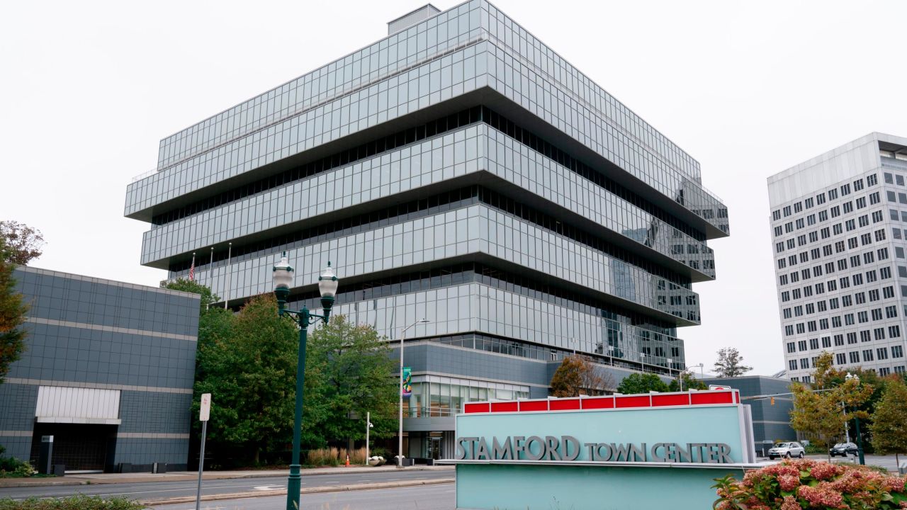 Purdue Pharma's headquarters in Stamford, Connecticut, seen on October 21, 2020. 