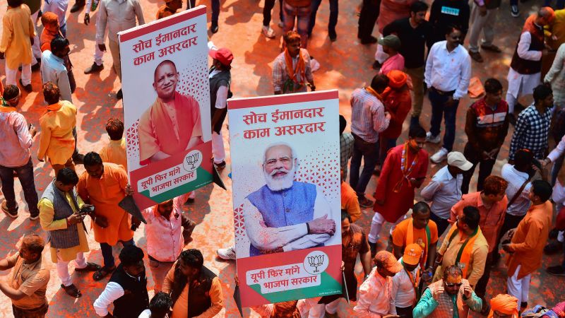 India’s ruling party soars to election victory in country’s most populous state – CNN
