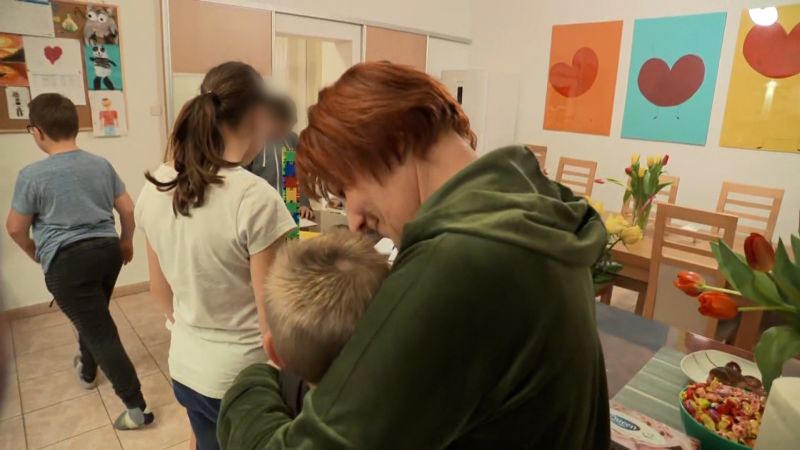 One Ukrainian mom had to leave her own family to save her foster children