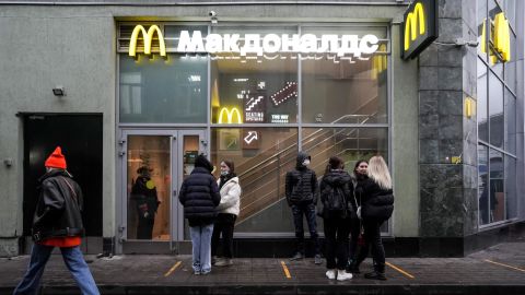 A McDonald's in Moscow circa 2021. 