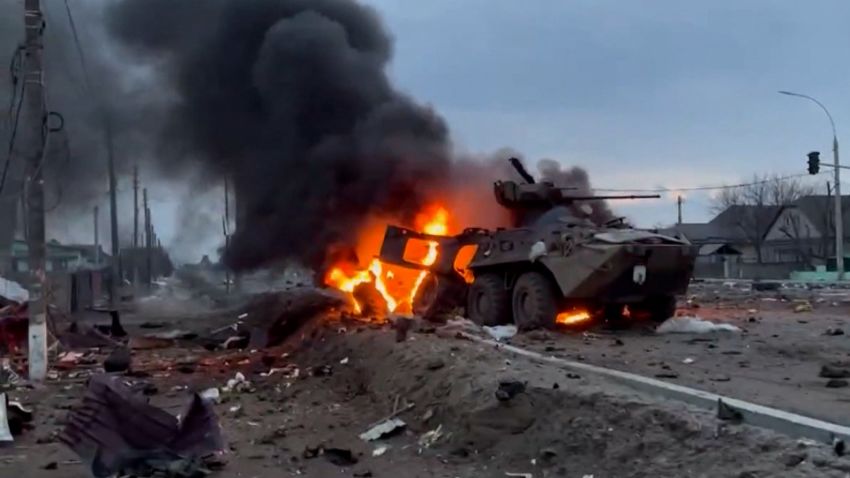ukrainian airstrike russian tanks 2