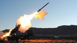 The Army test fires a Patriot missile in 2019. The Patriot missile defense systems are designed to counter and destroy incoming short-range ballistic missiles, advanced aircraft and cruise missiles.