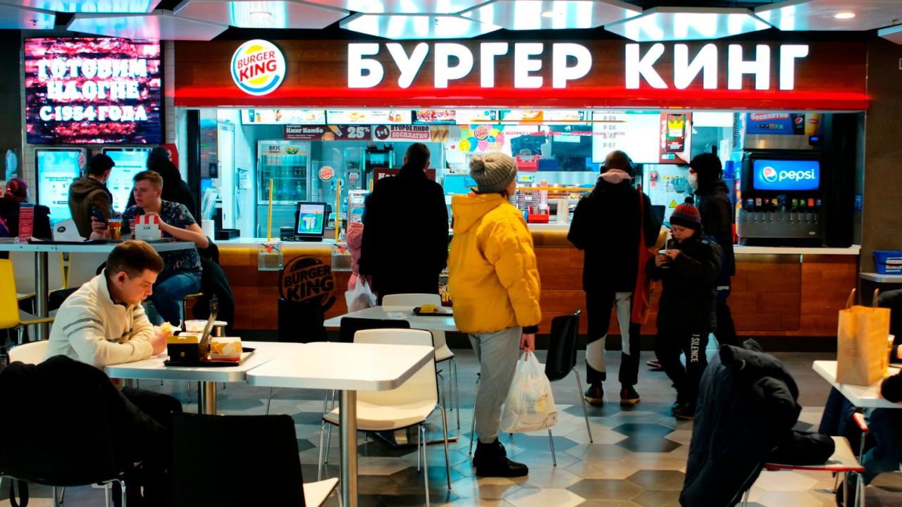 Burger King said its Russian franchise partners are refusing to close restaurants. 
