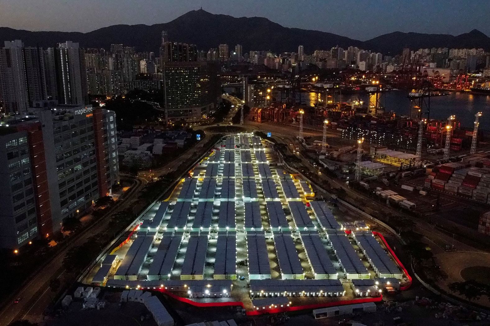 An isolation facility is seen in Hong Kong on Wednesday, March 9. The health care system in Hong Kong has been overwhelmed by <a href="index.php?page=&url=https%3A%2F%2Fwww.cnn.com%2F2022%2F02%2F16%2Fchina%2Fhong-kong-covid-singapore-mic-intl-hnk%2Findex.html" target="_blank">the city's biggest outbreak yet of Covid-19.</a>