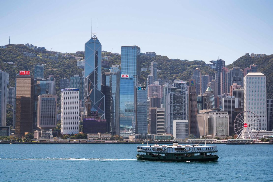 A view of Hong Kong's skyline, captured on Wednesday.