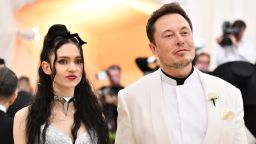 Grimes, left, and Elon Musk have welcomed their child via surrogate.