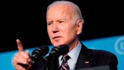 President Joe Biden speaks at the Democratic National Committee's winter meeting, Thursday, March 10, 2022, in Washington. (AP Photo/Patrick Semansky)