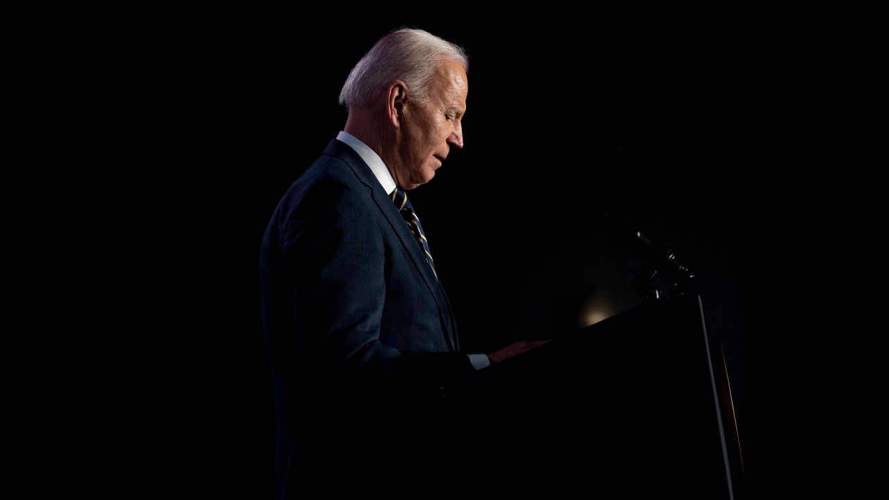 US President Joe Biden speaks at the House Democratic Caucus Issues Conference in Philadelphia, Pennsylvania, on March 11, 2022. (Photo by Jim WATSON / AFP) (Photo by JIM WATSON/AFP via Getty Images)