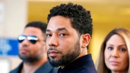 CHICAGO, ILLINOIS - MARCH 26: Actor Jussie Smollett after his court appearance at Leighton Courthouse on March 26, 2019 in Chicago, Illinois. This morning in court it was announced that all charges were dropped against the actor.  (Photo by Nuccio DiNuzzo/Getty Images)
