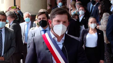 Leftist Gabriel Boric Sworn In As Chile's President In Sharp Political Shift | CNN 2 Gabriel Boric was sworn in as Chile's president on Friday.
