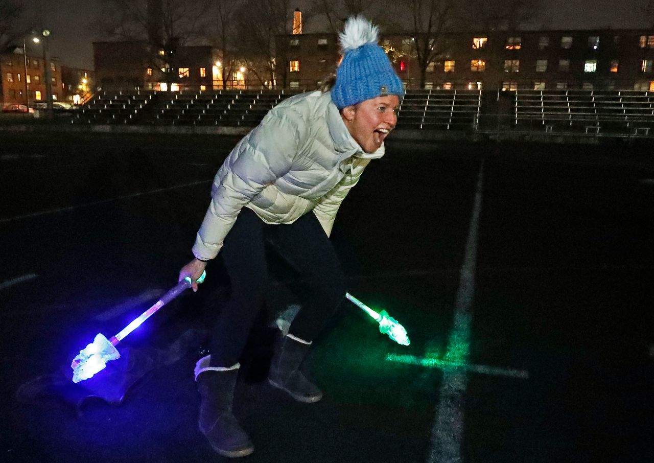 Women participate in a <a href="https://www.cnn.com/videos/us/2022/02/03/moms-scream-covid-orig-me.cnn" target="_blank">primal scream</a> event held on a high school football field in Charlestown, Massachusetts, in January 2022. The event was for mothers of young children who were struggling to contend with all the turmoil the pandemic had thrown at them.<br />