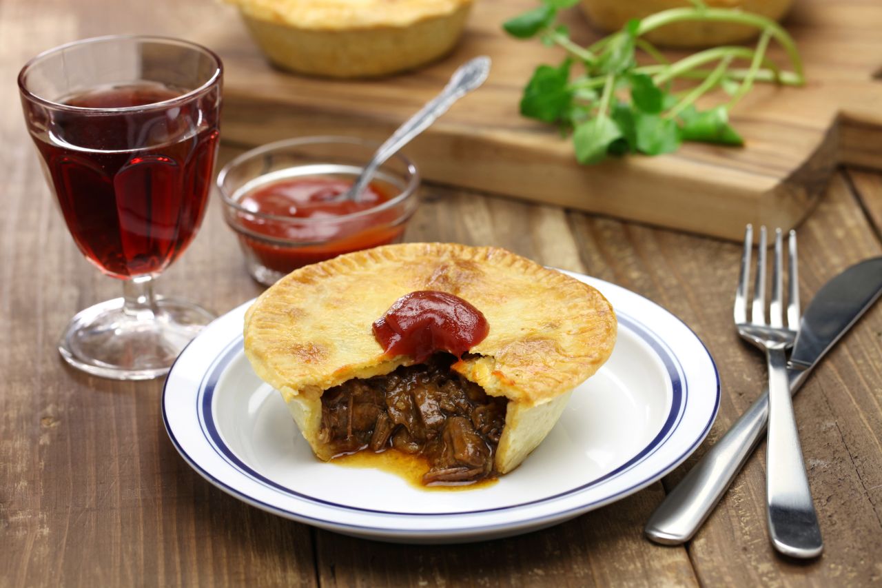 <strong>Australian meat pie: </strong>Single-serve round meat pies are an Australian favorite.