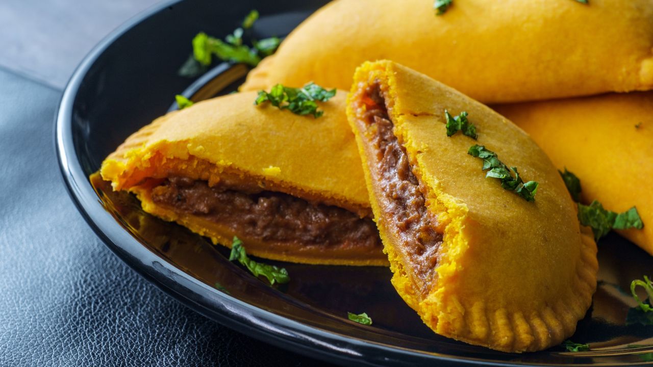 <strong>Jamaica beef patties: </strong>These meat pies have a turmeric-infused crust and spiced filling. 