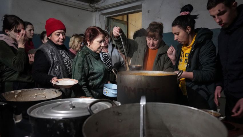 Ukrainians soup kitchen