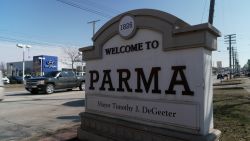 Parma Ohio sign Ukrainian Americans