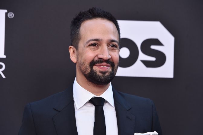Actor and director Lin-Manuel Miranda arrives for the show.