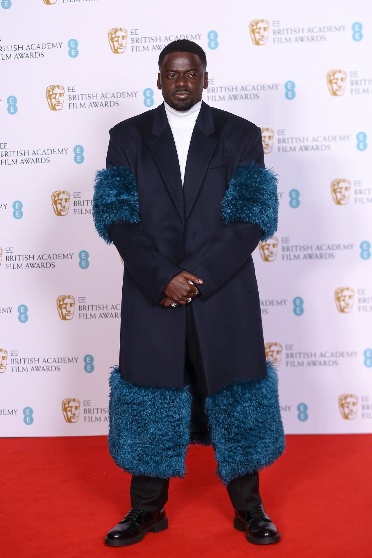 Daniel Kaluuya attends the BAFTAs in London.
