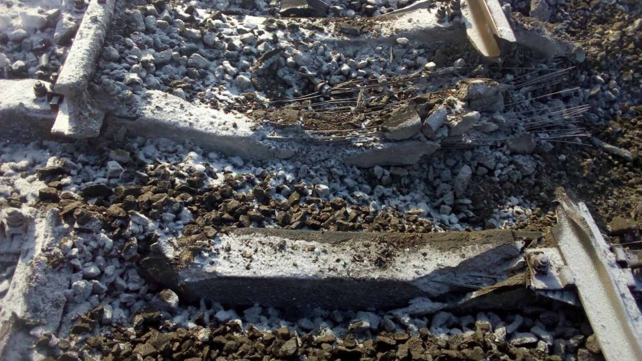Damaged tracks can sever the link between major cities.
