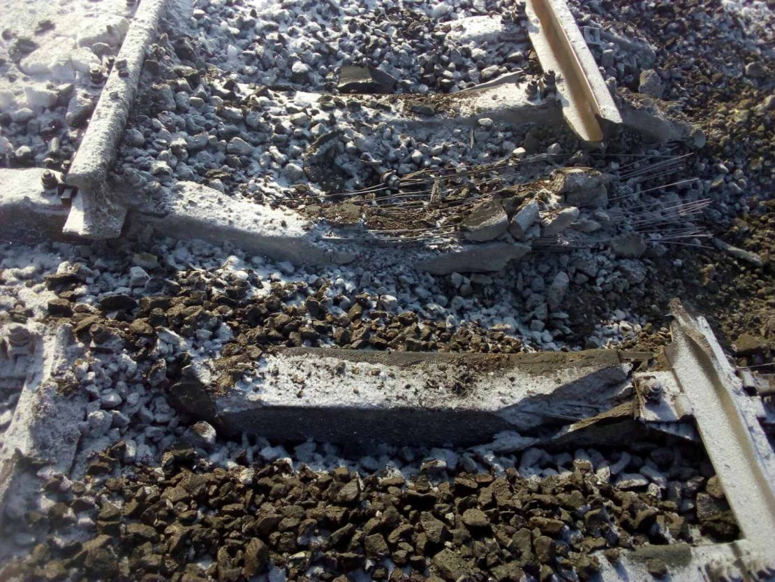Damaged tracks can sever the link between major cities.