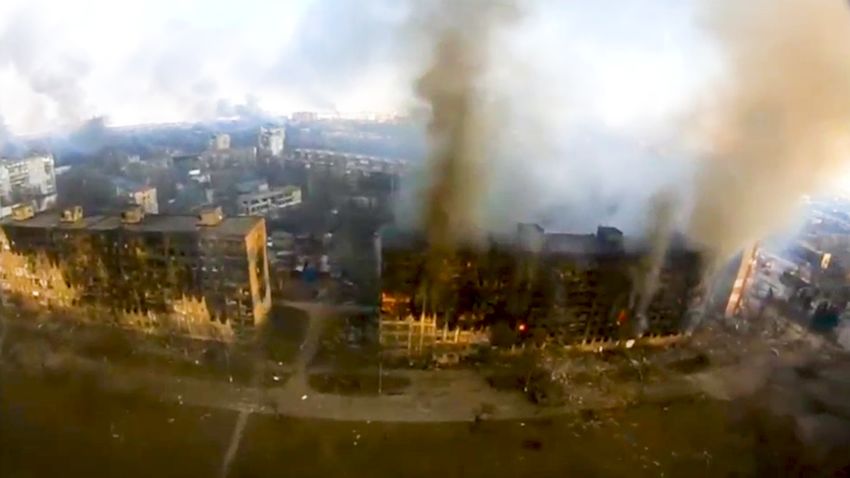 mariupol drone footage