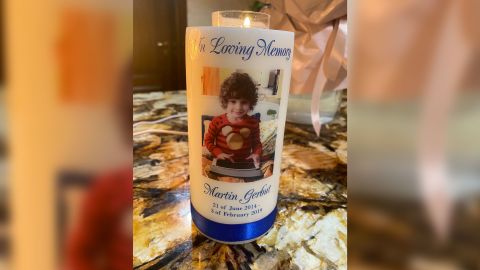 Yulia Gerbut fled Ukraine with a special candle to memorialize the life of her son Martin.